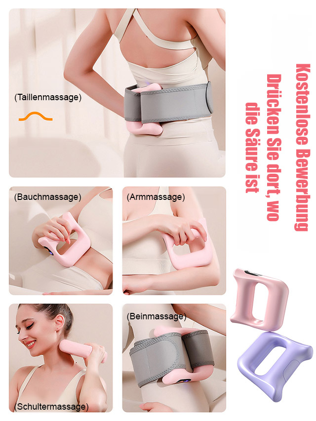 【Nur 10 Minuten täglich - Ohne Sport schnell Fett verbrennen】Massageroller mit Vibration zur Faszien-Straffung