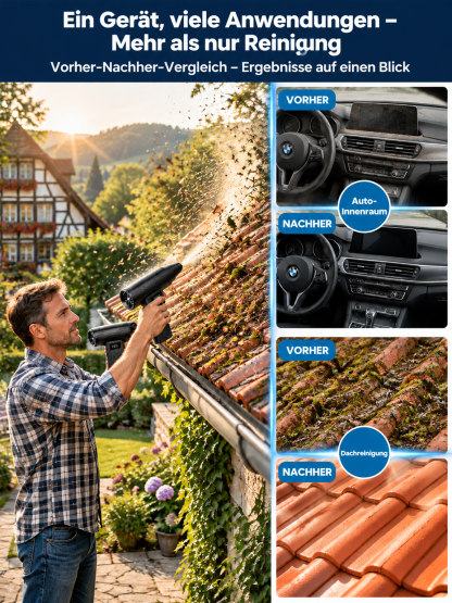 🌪️ 2-in-1 Power-Monster: Blasen & Saugen mit 32.000 Pa ❄️ Schnee & Eis schmelzen in nur 10 Sekunden (5000W / 55°C)