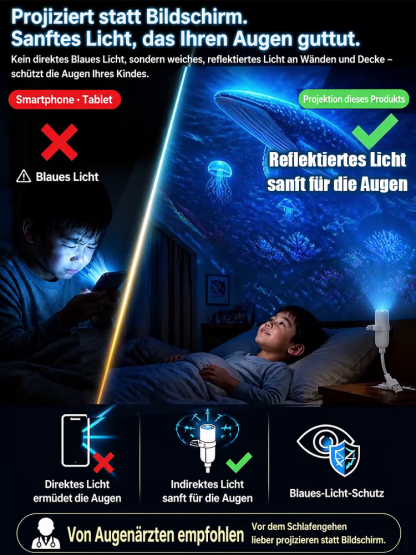 Comauo™ – Ocean & Galaxy Projektor: Ultra-HD 3D-Projektionstechnik für dein Zuhause & Auto – in nur 1 Sekunde ein echtes Aquarium!