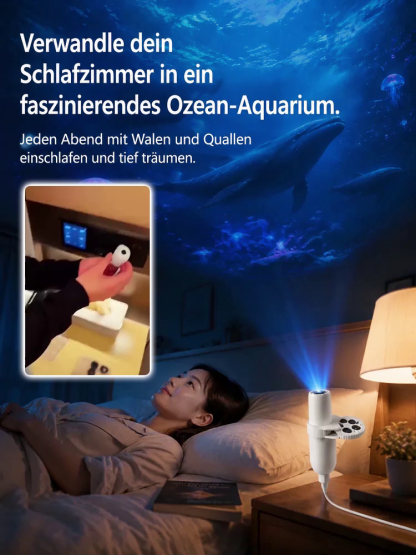 Comauo™ – Ocean & Galaxy Projektor: Ultra-HD 3D-Projektionstechnik für dein Zuhause & Auto – in nur 1 Sekunde ein echtes Aquarium!