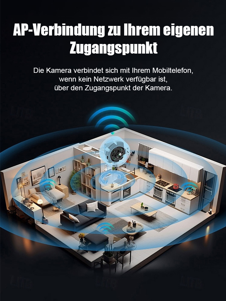 Die autarke KI-Kamera: 100% kabellos, ohne Internet. Deutsche Spitzentechnologie für Ihr Zuhause. Mit WiFi, Nachtsicht und magnetischer A14-Kamera