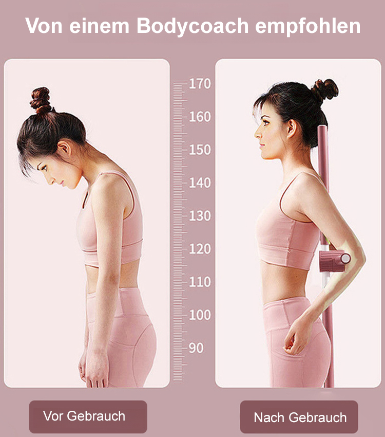 【10 Minuten täglich für eine bessere Körperhaltung】Haltungskorrektur-Stab gegen Rundrücken