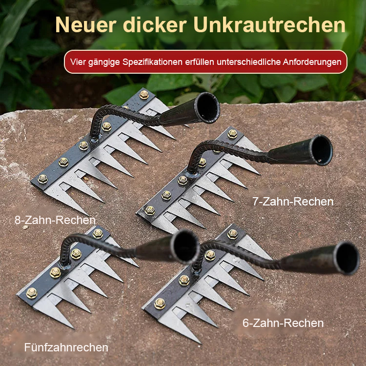 Abnehmbarer landwirtschaftlicher Unkrautrechen aus Manganstahl