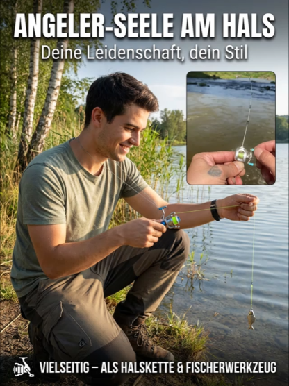 🎣100% originalgetreuer Mini-Baitcaster – tragbar als Anhänger!