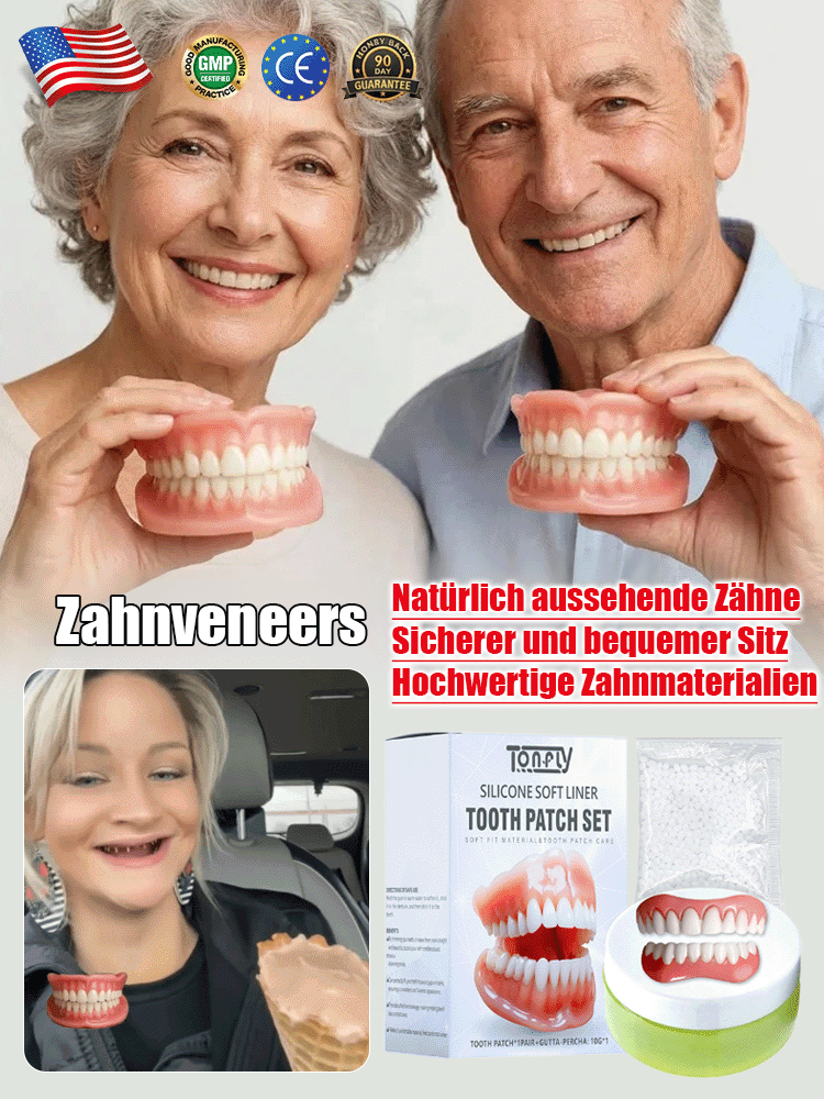DIY-Anpassung – ohne Kleber, Zahnarzt oder Termin!【200.000 Rückkäufe】Zahnkosmetik-Set