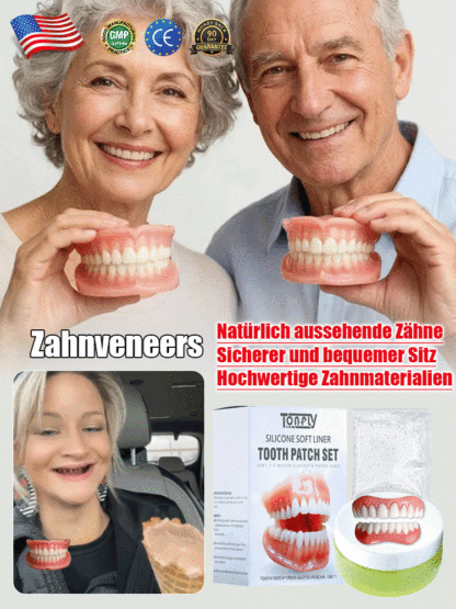 DIY-Anpassung – ohne Kleber, Zahnarzt oder Termin!【200.000 Rückkäufe】Zahnkosmetik-Set