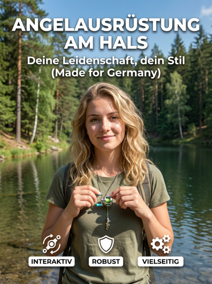 🎣100% originalgetreuer Mini-Baitcaster – tragbar als Anhänger!