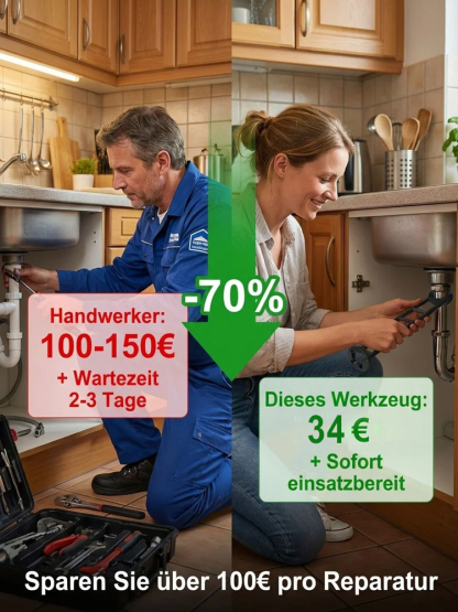 【Kein Werkzeugwechsel nötig】Mehrzweck-Waschbecken-Schlüssel | Lösen Sie Probleme in 3 Minuten statt 3 Stunden‼️