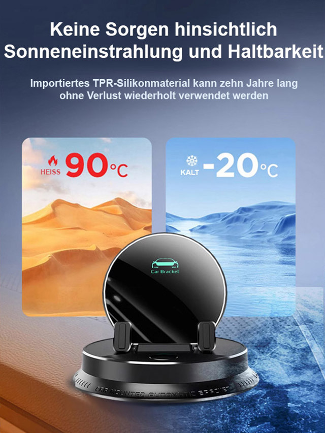 400% Schnelleres Laden [AI Intelligent Sensing – 1 Sekunde fixiert] Multifunktionaler Handyhalter