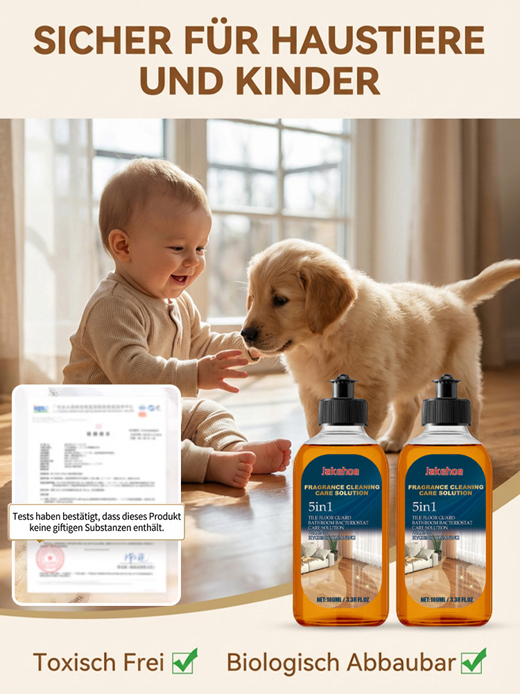 💧Streifenfrei | ⚡2-Sekunden-Glanz | 🌱100% biologisch abbaubar. Boden wie neu – ohne Renovierung!