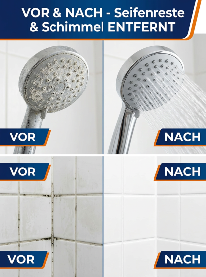 【⚡3 Sek. gegen 10 J. Kalk! 🧼Kein Schrubben mehr!】Badezimmerreiniger | ✅Rost, Schmutz und Schimmel – wirkt gegen alles!