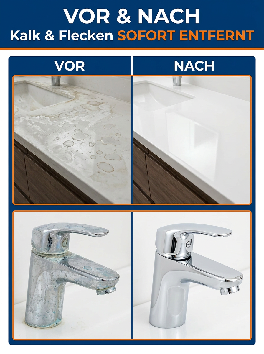 【⚡3 Sek. gegen 10 J. Kalk! 🧼Kein Schrubben mehr!】Badezimmerreiniger | ✅Rost, Schmutz und Schimmel – wirkt gegen alles!