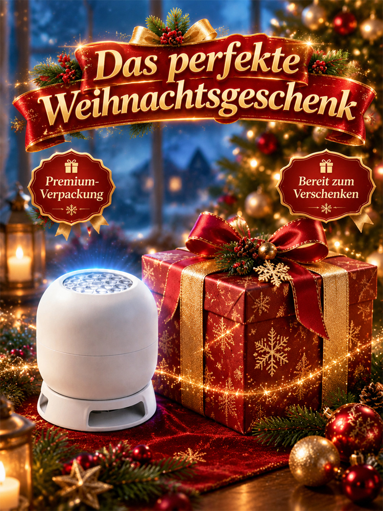 Festliche Dekorations-Projektionslampe für den Wohnbereich 🌟 Transformation in 1 Sekunde: Dein Raum als zauberhaftes Winterwunderland!