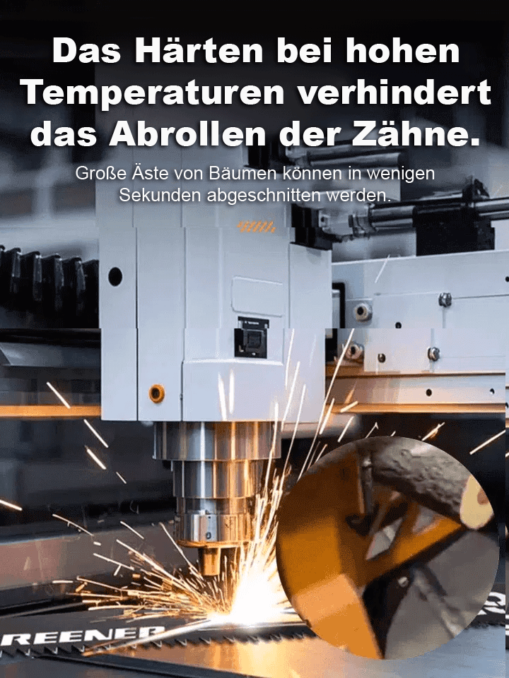 10-cm-Stamm in 1 Sekunde durchgesägt!【Holz sägen wie durch Schlamm】 Manganstahl-Gartenschere