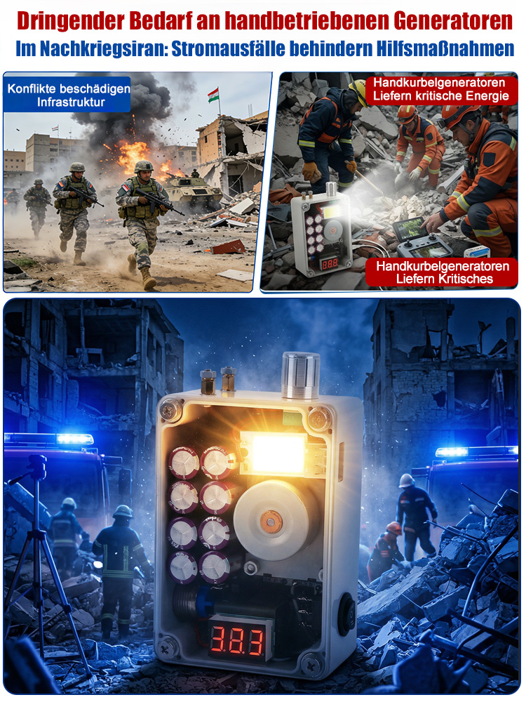 🌟3-in-1 Funktion: Beleuchtung + Powerbank + Feuerzeug. [Unverzichtbar für Notfälle nach Katastrophen] Notstromversorgung für den Außenbereich