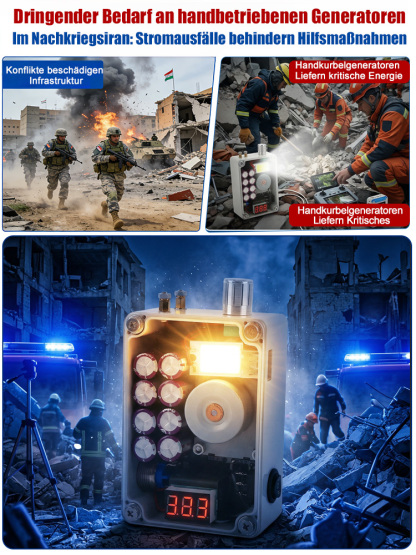 🌟3-in-1 Funktion: Beleuchtung + Powerbank + Feuerzeug. [Unverzichtbar für Notfälle nach Katastrophen] Notstromversorgung für den Außenbereich