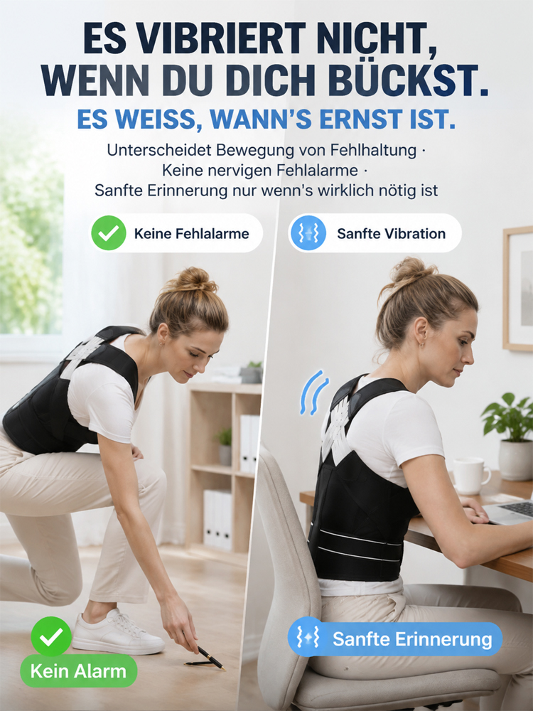 Haltungskorrektor zur Vorbeugung von Rundrücken und Verschönerung des Rückens ✨Täglich nur 10 Min. – sichtbare Ergebnisse in 7 Tagen!