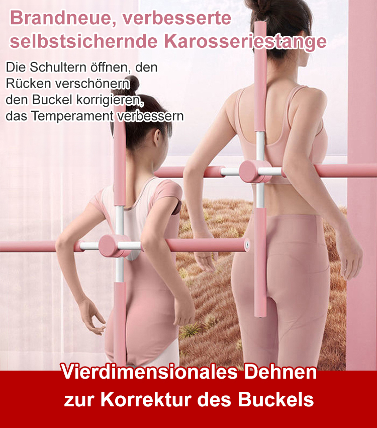 【10 Minuten täglich für eine bessere Körperhaltung】Haltungskorrektur-Stab gegen Rundrücken