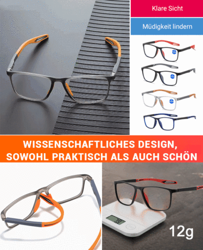 🚫Kein Sehtest mehr nötig!  Ultraleichte und bequeme Anti-Blaulicht-Brille für Presbyopie