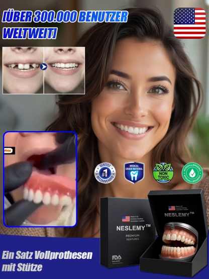🦷Entwickelt von 100 Zahnärzten – endlich erschwinglich! Komplettes Pflege-Set für Zahnprothesen