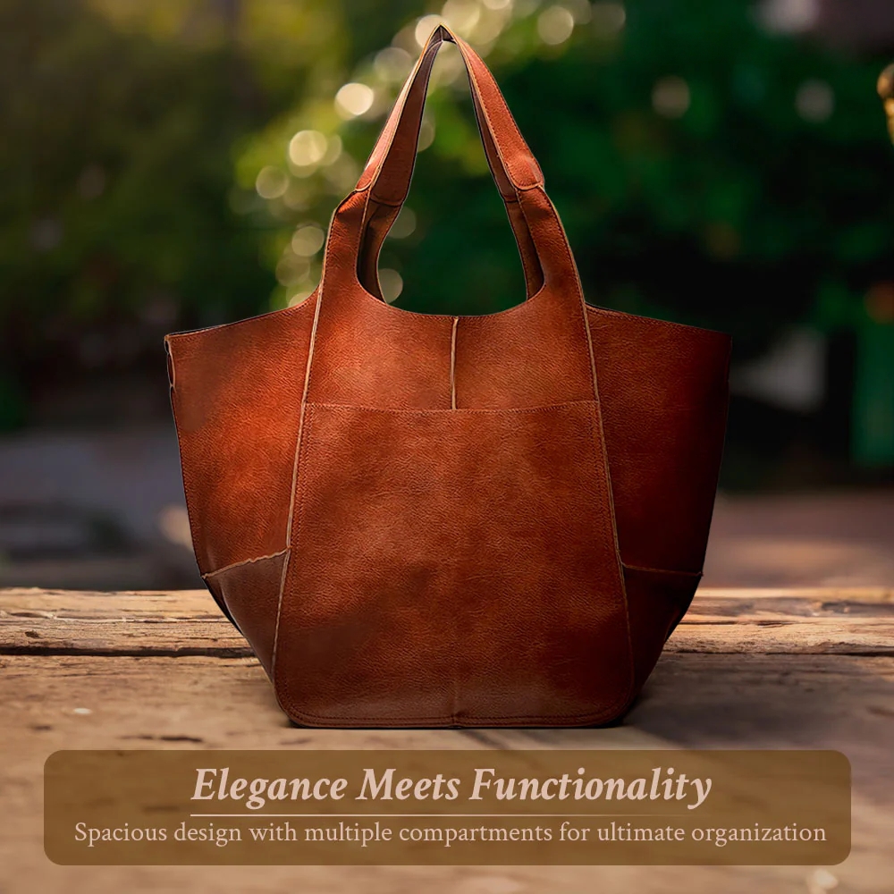 Women's Calfskin Leather Tote Bag