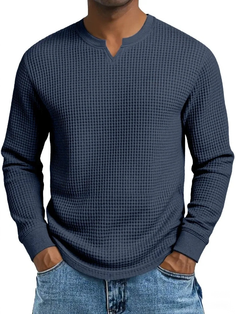 Men Can’t Get Enough of This Cozy Waffle Knit Shirt