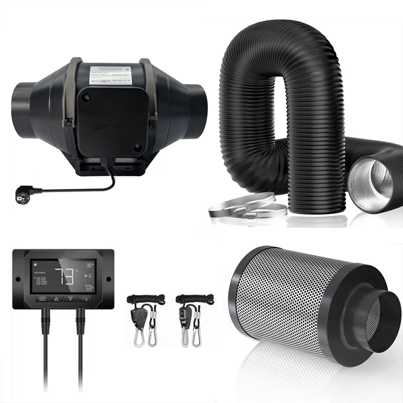 4-Zoll-Abluftkanal-Kit – mit Smart Display