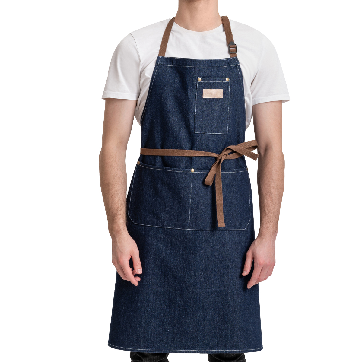 Rotanet Men's and Women's Durable Denim Woodworking Kitchen Work Apron