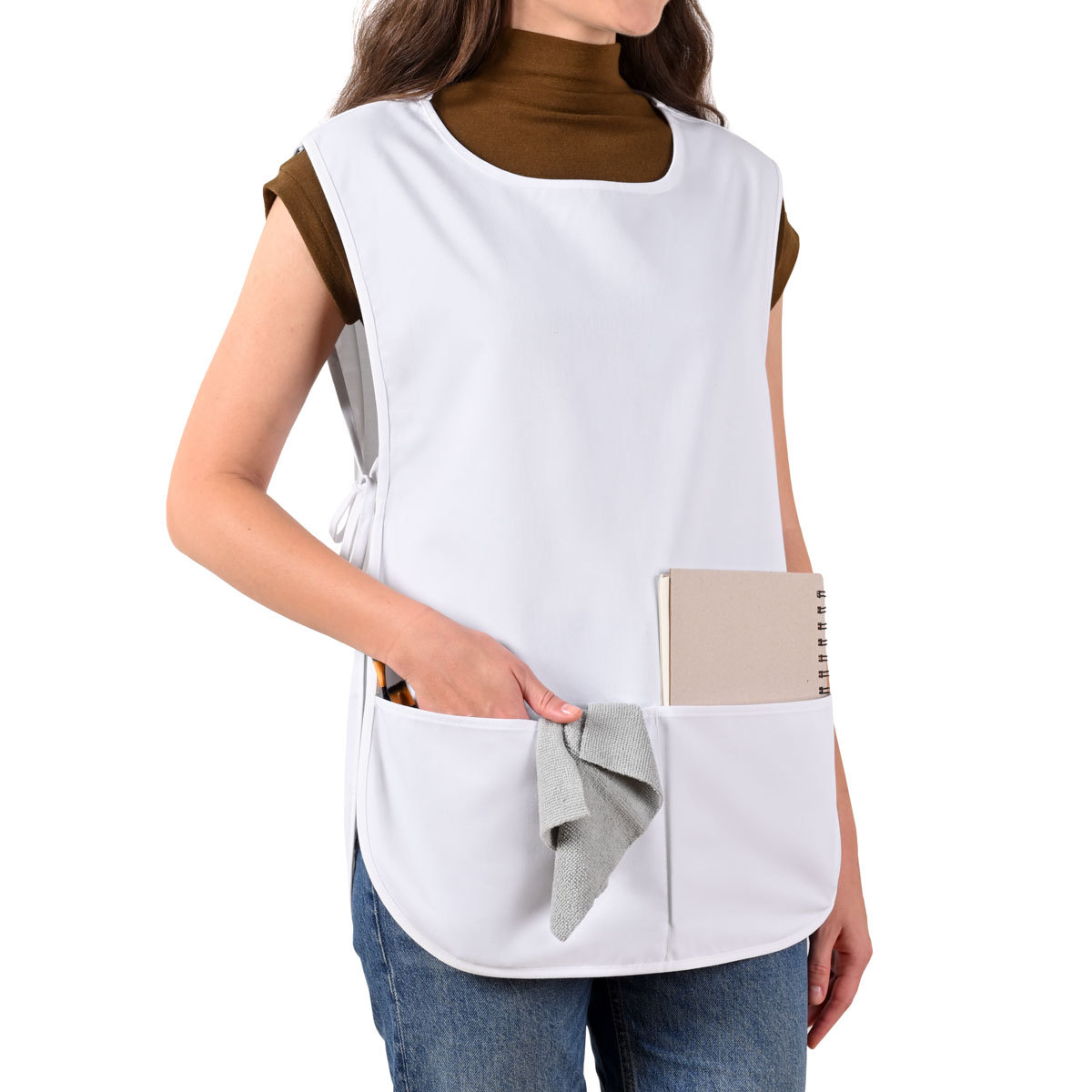 Rotanet Men's and Women's Waterproof Hairstylist Painting Cobbler Work Apron with 2 Large Pockets