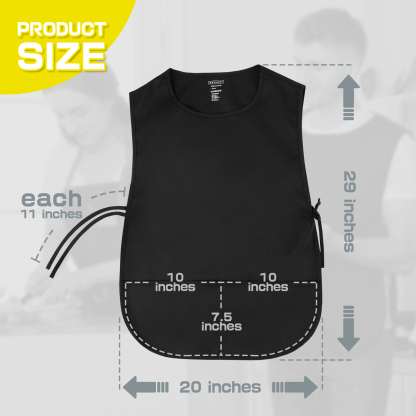 Rotanet Men's and Women's Waterproof Hairstylist Painting Cobbler Work Apron with 2 Large Pockets