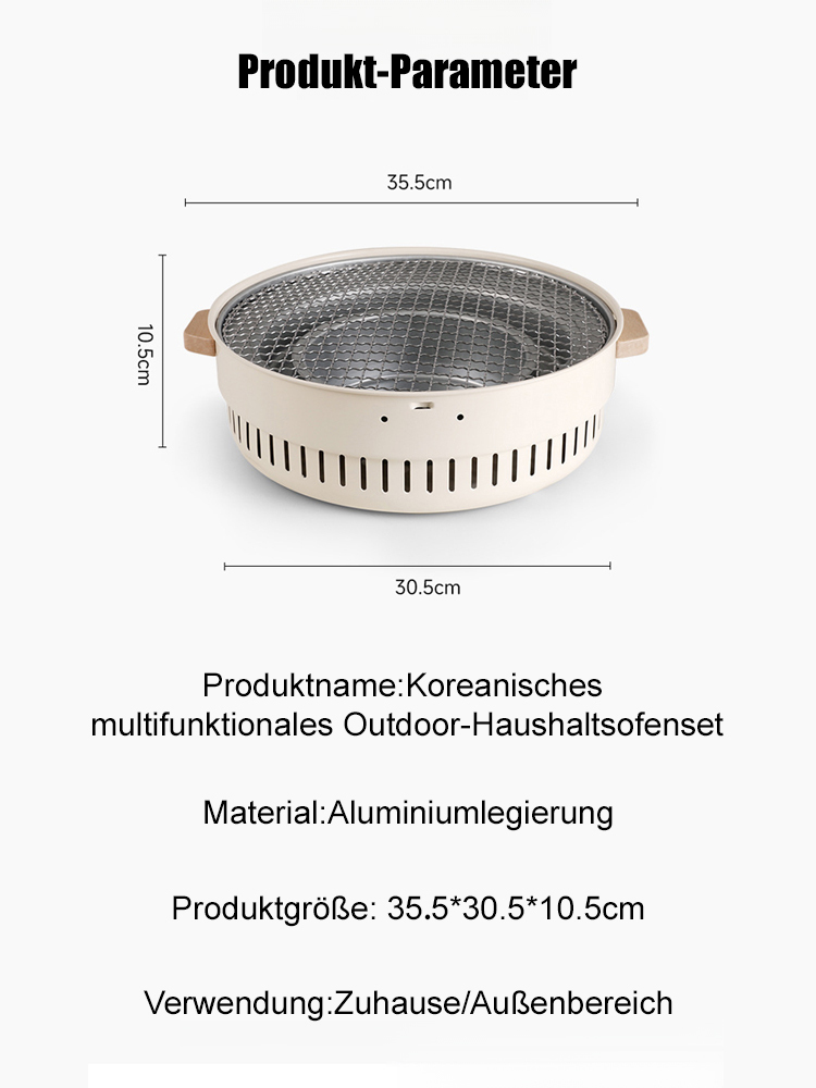 Koreanischer Multifunktions-Ofen für den Außenbereich