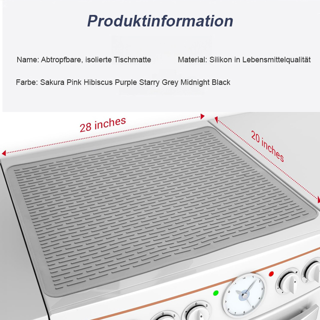 Multifunktionale Schutzmatte für Küchenherde