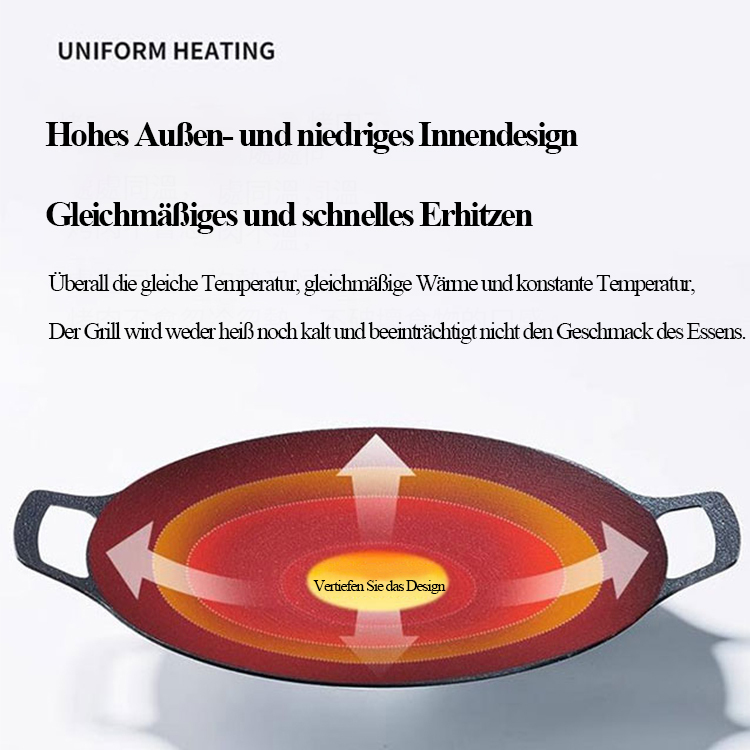 Koreanische Antihaft-Grillplatte aus medizinischem Stein