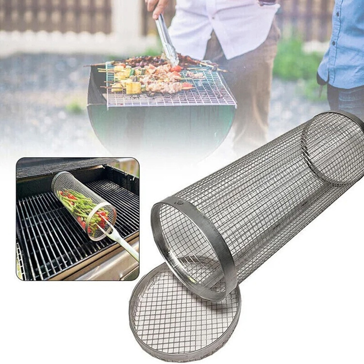 Runder, tragbarer, multifunktionaler und leicht zu reinigender Grill