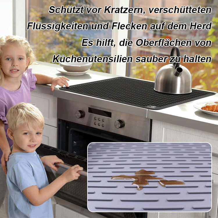 Multifunktionale Schutzmatte für Küchenherde