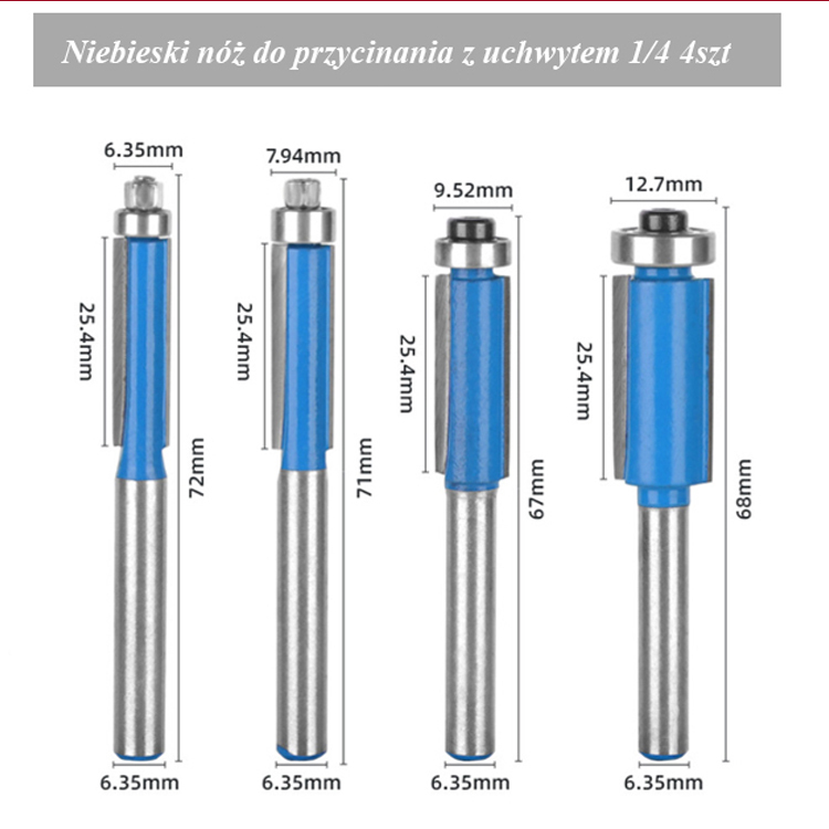 Nóż przycinający do obróbki drewna, narzędzie do frezowania obosieczne