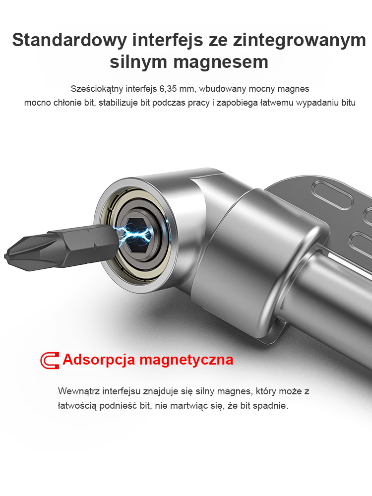 Narzędzie wielofunkcyjne do wkrętarek kątowych, które radzi sobie nawet w najwęższych miejscach.
