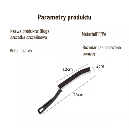 Szczotka do szczelin ze stopu