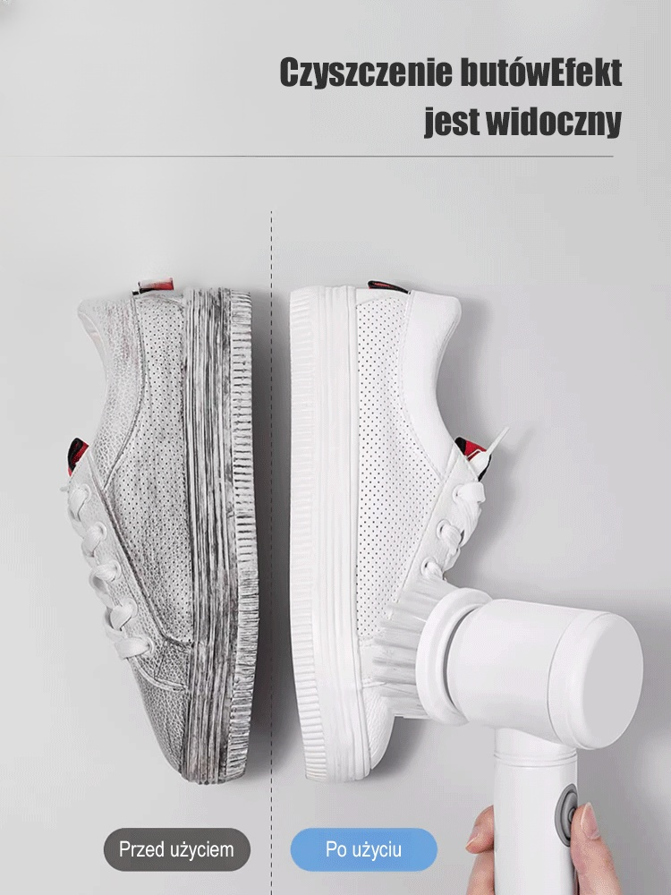 【10-częściowy zestaw】Wielofunkcyjna elektryczna szczotka czyszcząca