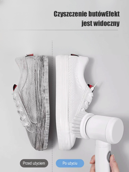 【10-częściowy zestaw】Wielofunkcyjna elektryczna szczotka czyszcząca