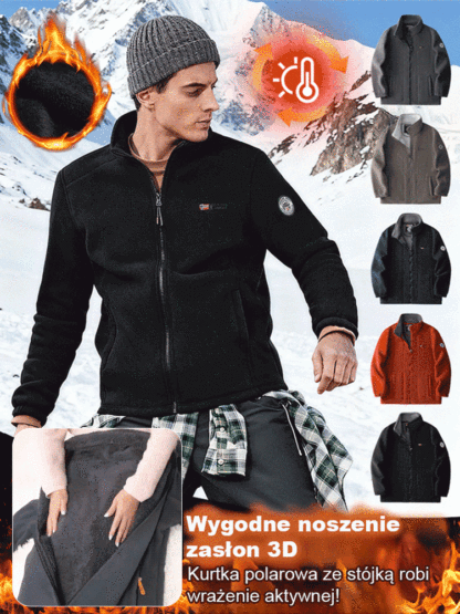 【Norweska marka premium outdoorowa】Kurtka polarowa dwustronna ✨99% kaszmiru✨ Ocena ciepła do -20°C