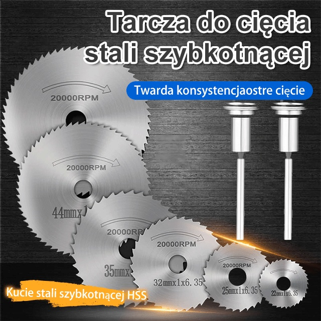 Brzeszczot ze stali szybkotnącej, mały zestaw brzeszczotów, elektryczna szlifierka