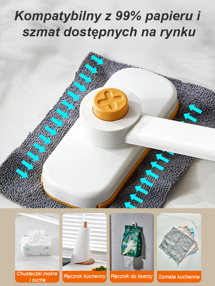 Jednym naciśnij mały mop, który nie brudzi ręczników do prania ręcznego