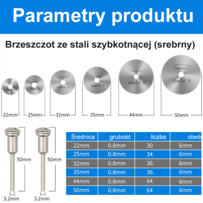 Brzeszczot ze stali szybkotnącej, mały zestaw brzeszczotów, elektryczna szlifierka
