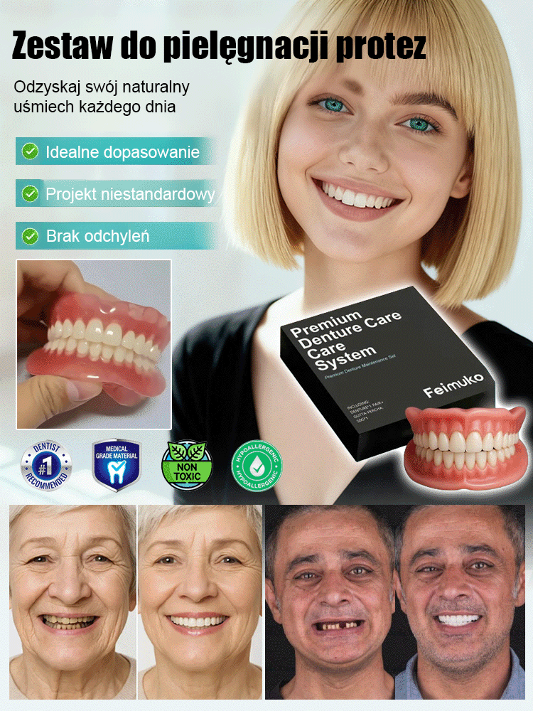 【Koniec z Drogimi Implantami】Rewolucyjne Protezy Silikonowe | Certyfikat Międzynarodowy | Uśmiech w 1 Sekundę | 1+1 GRATIS dla Pierwszych 80 Osób | Zwrot 10x ✨