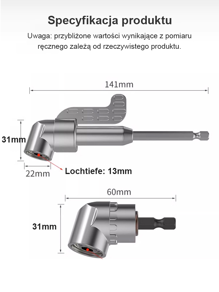 Narzędzie wielofunkcyjne do wkrętarek kątowych, które radzi sobie nawet w najwęższych miejscach.