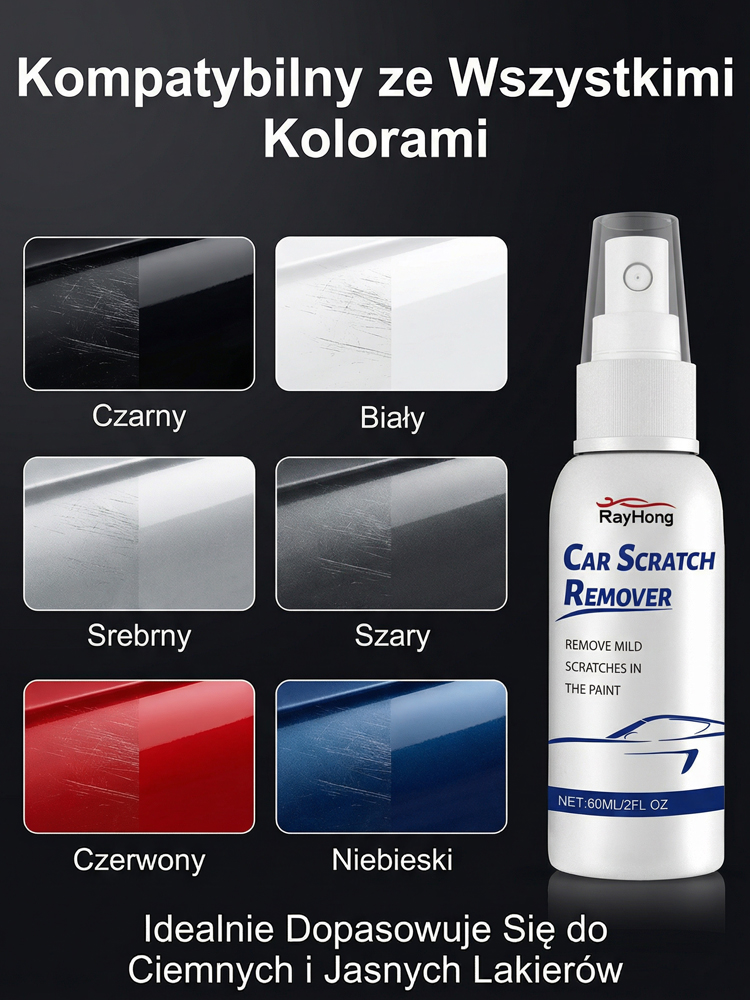 【Japońska Nanotechnologia】Spray do usuwania rys | 14 dni na zwrot・Brak ryzyka | Naprawa w 3 sekundy・Oszczędź tysiące złotych ✨