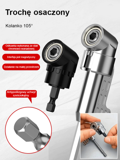 Narzędzie wielofunkcyjne do wkrętarek kątowych, które radzi sobie nawet w najwęższych miejscach.