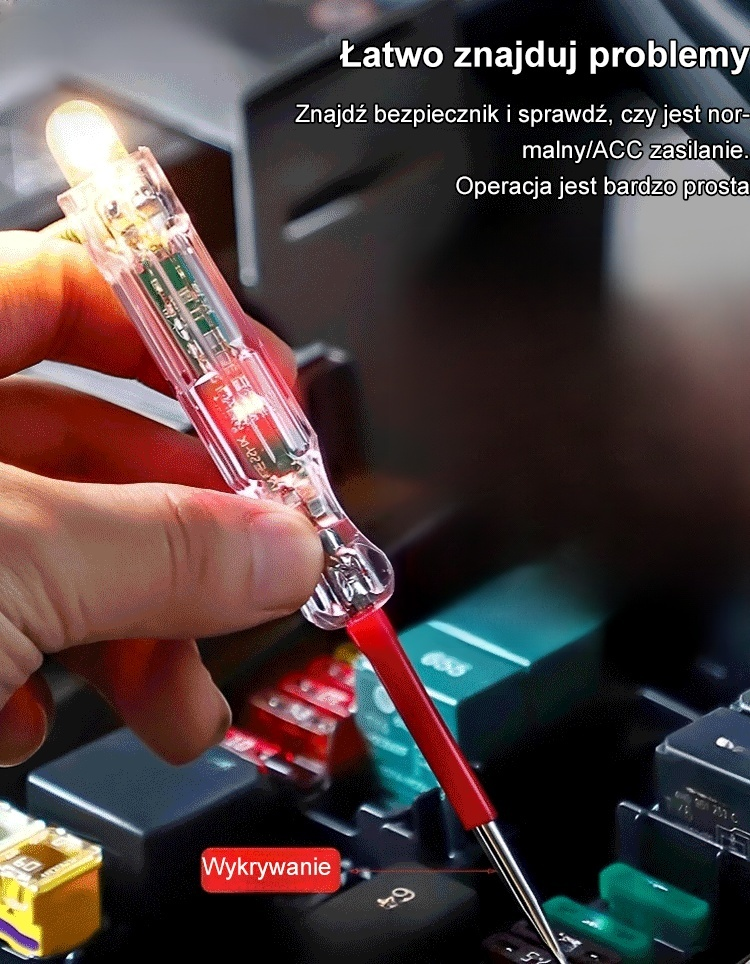 Profesjonalny długopis do testowania samochodów