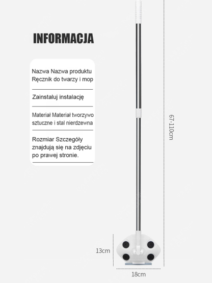 Klamra na ręcznik do twarzy, ściągaczka do wody